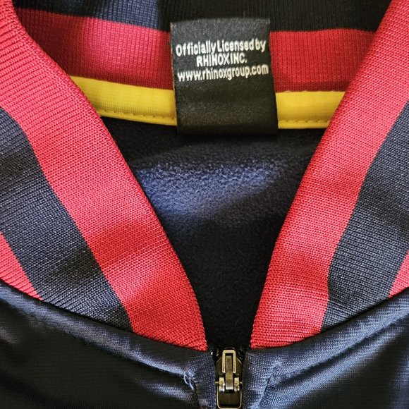 Men’s FCB Barcelona Soccer Track Jacket Blue-Red Size Medium - Picture 3 of 10